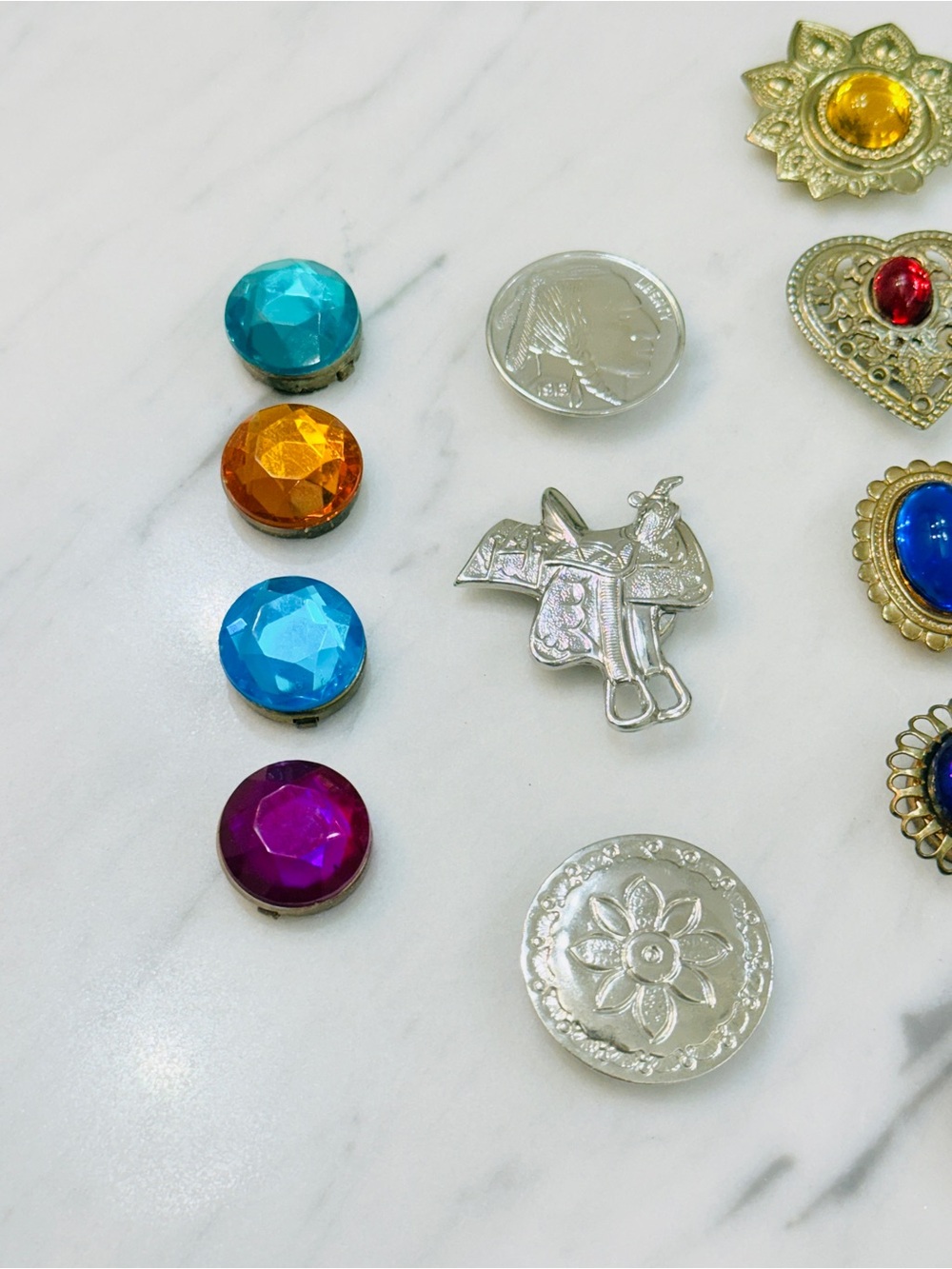6 Sets of Vintage 80’s-90’s Button Covers - Picture 9 of 17